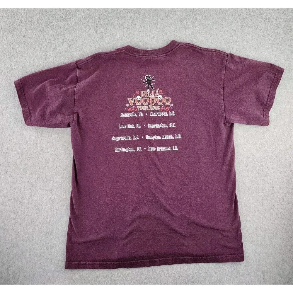 Vintage Gov't Mule Tour 2005‎ Concert T-shirt Purple Deja Voodoo Size Medium